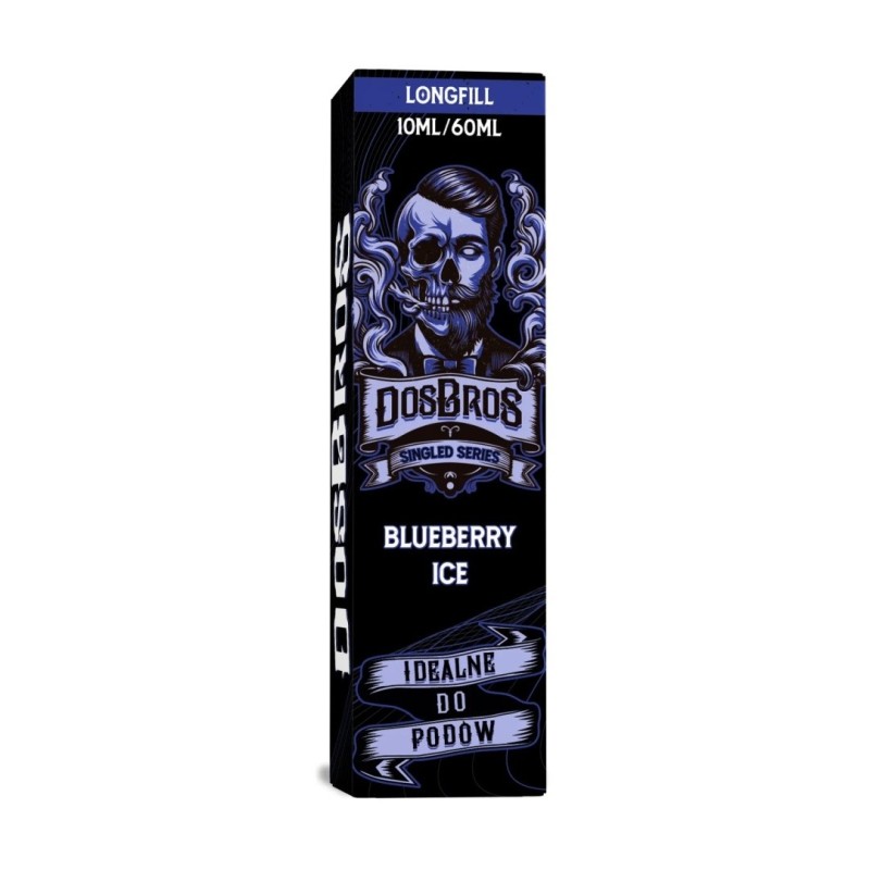 Longfill DosBros Singled Series 10/60ml - Blueberry Ice (A25) | Eliq Vapoteur