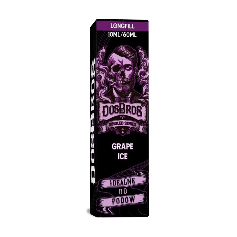 Longfill DosBros Singled Series 10/60ml - Grape Ice (A25) | Eliq Vapoteur
