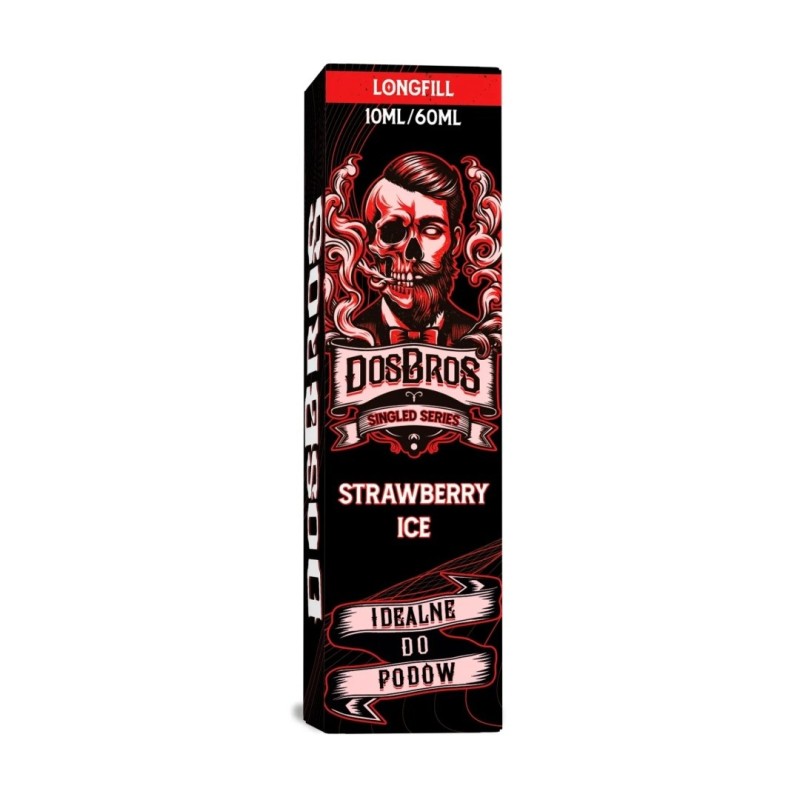 Longfill DosBros Singled Series 10/60ml - Strawberry Ice (A25) | Eliq Vapoteur