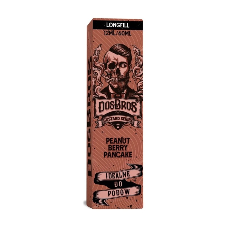 Longfill DosBros Custard Series 12/60ml - Peanut Berry Pancake (A25) | Eliq Vapoteur