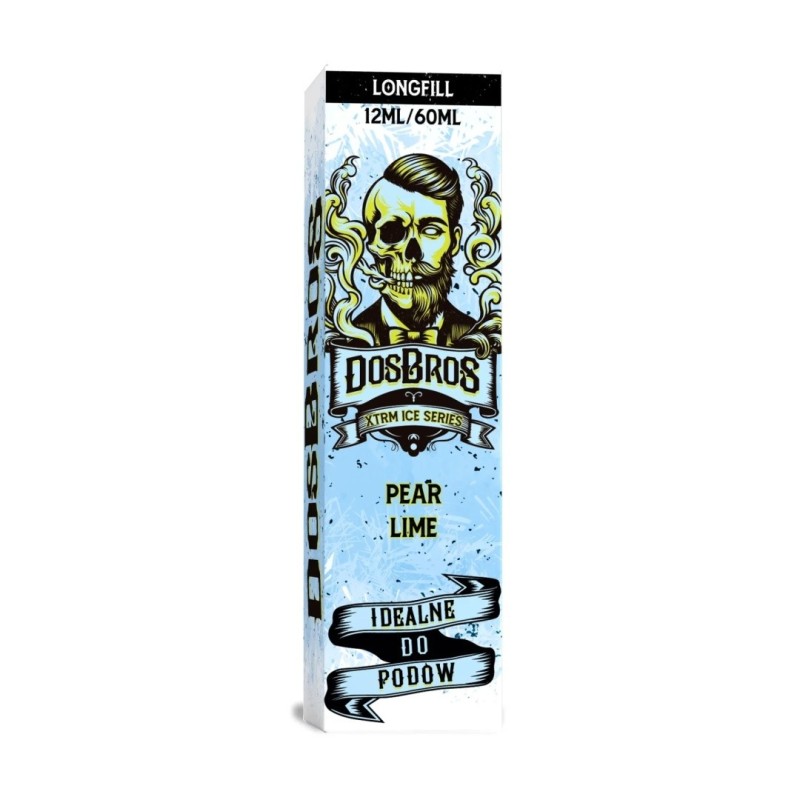 Longfill DosBros XTRM Ice Series 12/60ml - Pear Lime (A25) | Eliq Vapoteur