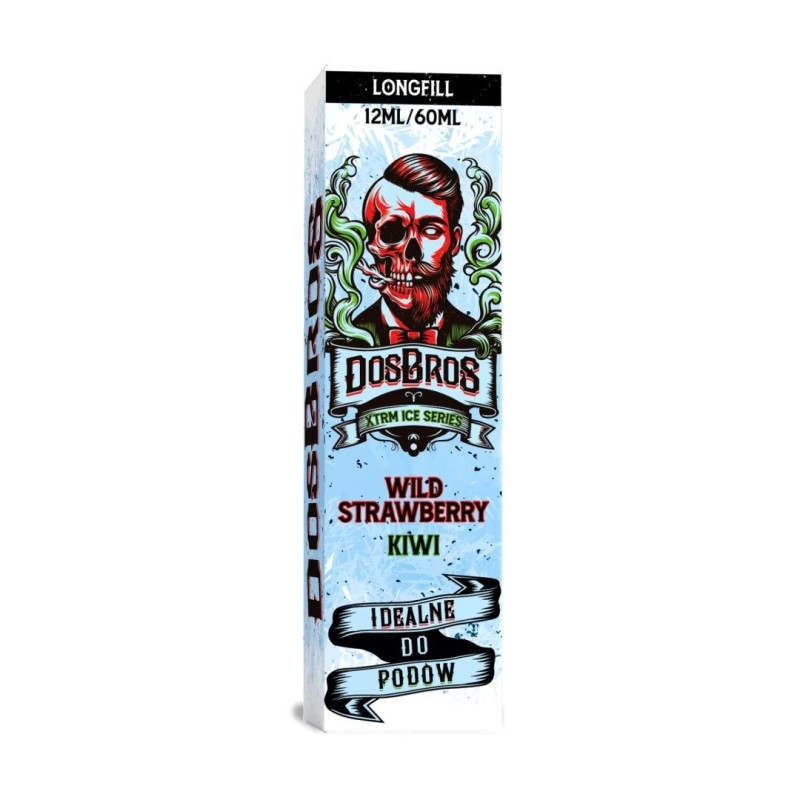 Longfill DosBros XTRM Ice Series 12/60ml - Wild Strawberry Kiwi (A25) | Eliq Vapoteur