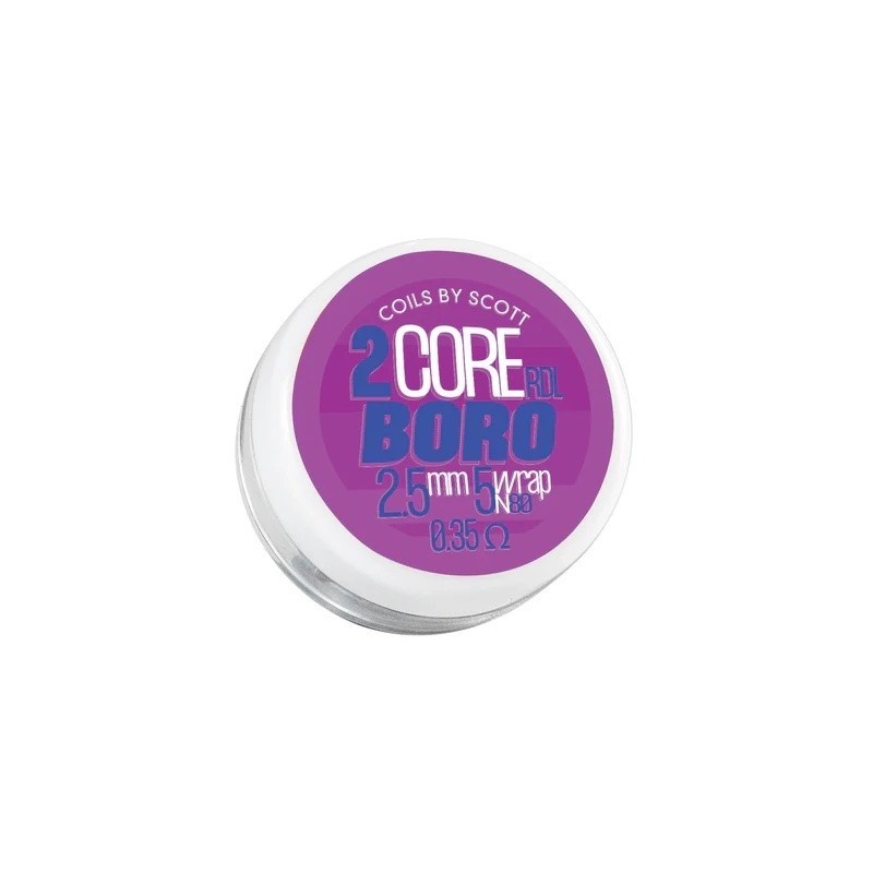 Résistance 2-Core Boro Alien 0.35 OHM Ni80 - Coils by Scott | EliqVapoteur