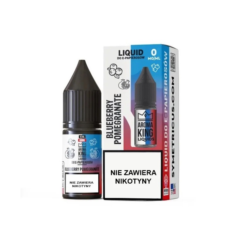 Liquid Aroma King 0mg 10 ml - Blueberry Pomegranate | Eliq Vapoteur