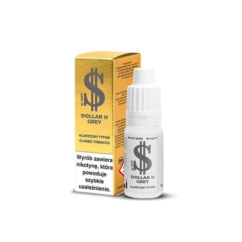 Liquid Dollar H 18 mg 10 ml - Grey | Eliq Vapoteur