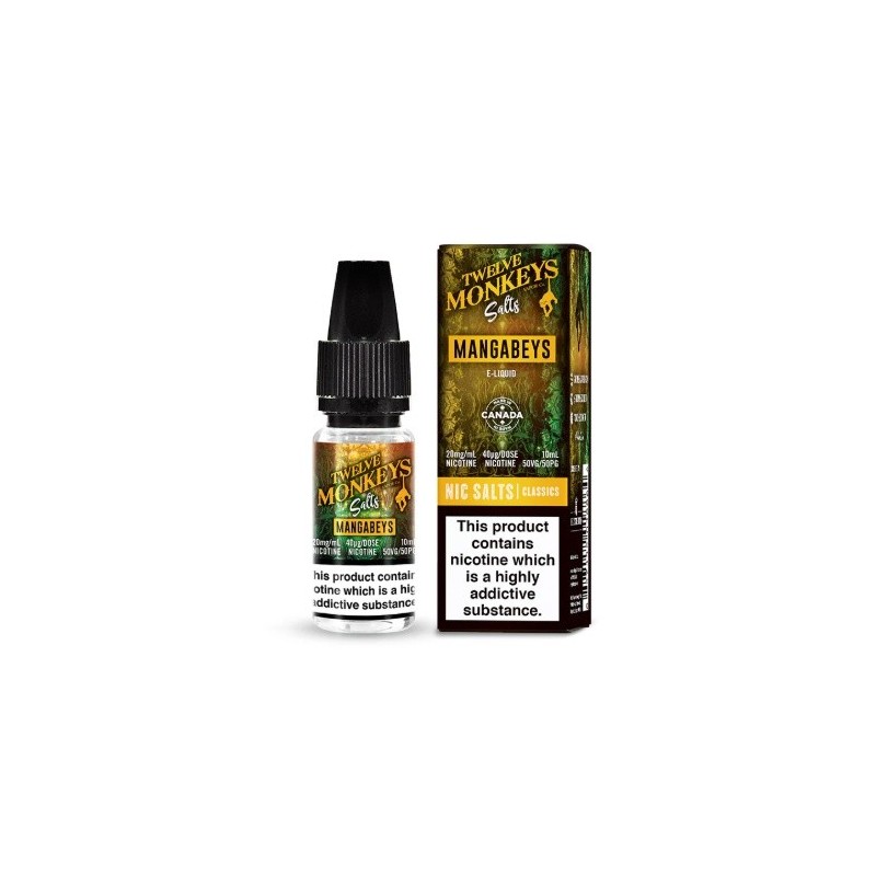 Liquid Twelve Monkeys Salts 20 mg 10ml - Mangabeys | Eliq Vapoteur