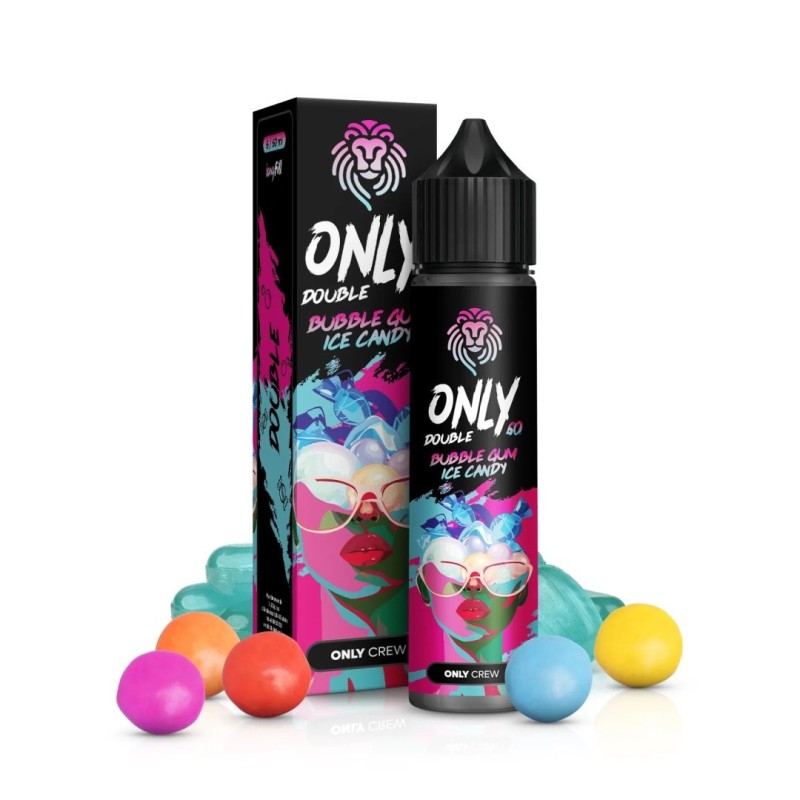 Longfill Only Double 6/60ml - Bubble Gum Ice Candy (A25) | Eliq Vapoteur