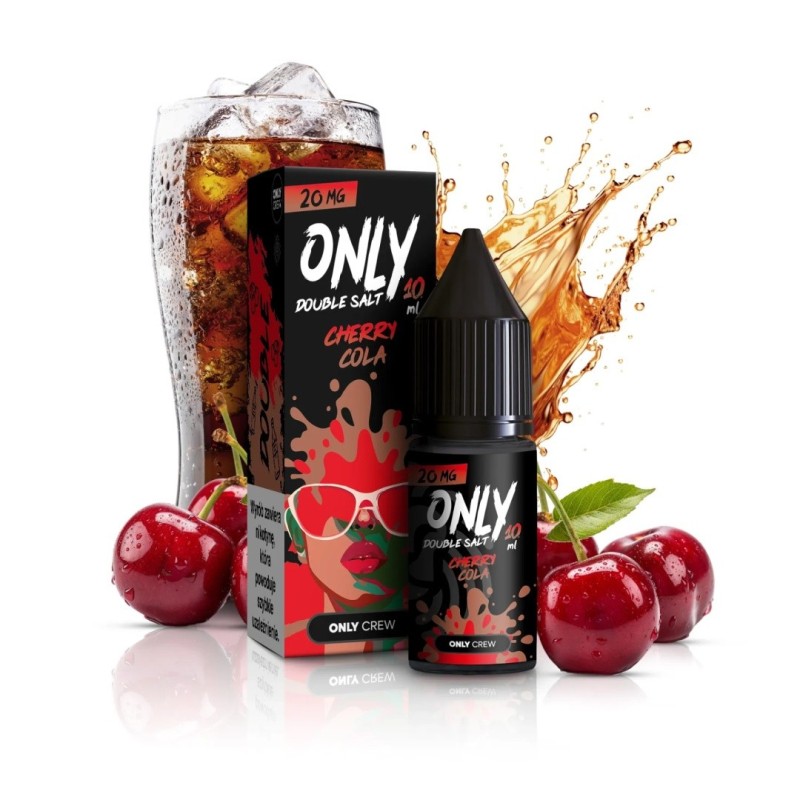 Liquid Only Double Salt 10ml - Cherry Cola 20mg (A25) | Eliq Vapoteur
