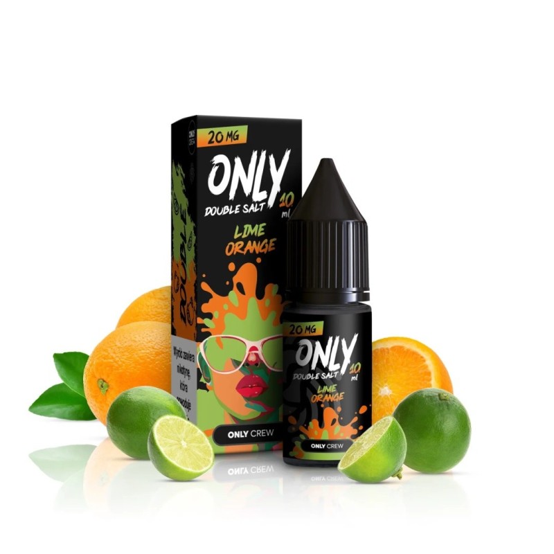 Liquid Only Double Salt 10ml - Lime Orange 20mg (A25) | Eliq Vapoteur
