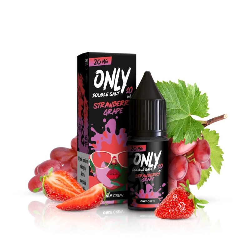 Liquid Only Double Salt 10ml - Strawberry Grape 20mg (A25) | Eliq Vapoteur
