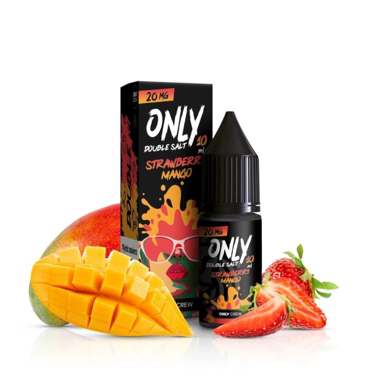Liquid Only Double Salt 10ml - Strawberry Mango 20mg (A25) | Eliq Vapoteur