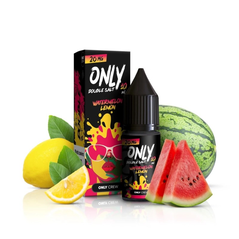 Liquid Only Double Salt 10ml - Watermelon Lemon 20mg (A25) | Eliq Vapoteur