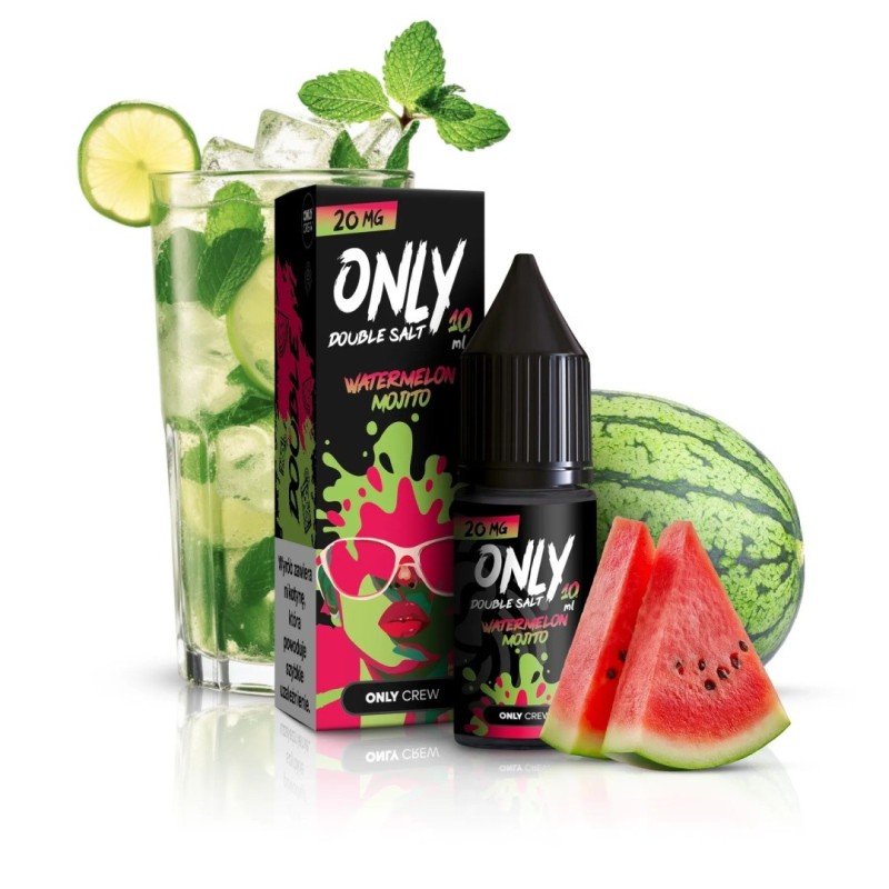 Liquid Only Double Salt 10ml - Watermelon Mojito 20mg (A25) | Eliq Vapoteur