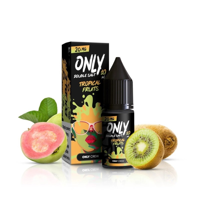 Liquid Only Double Salt 10ml - Tropical Fruits 20mg (A25) | Eliq Vapoteur