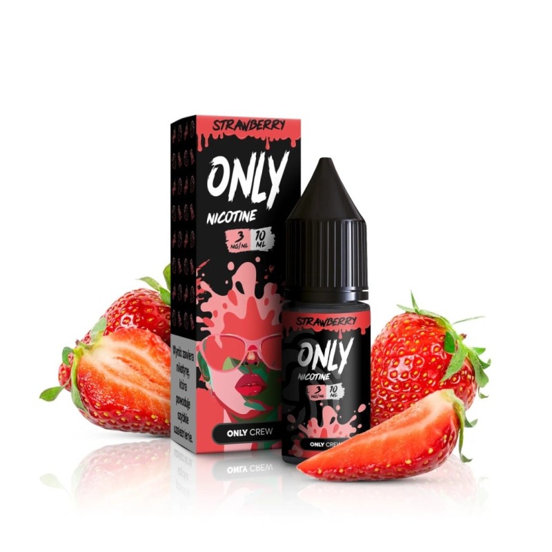E-liquide Only Base Nicotinée 10ml - Fraise 3mg | EliqVapoteur