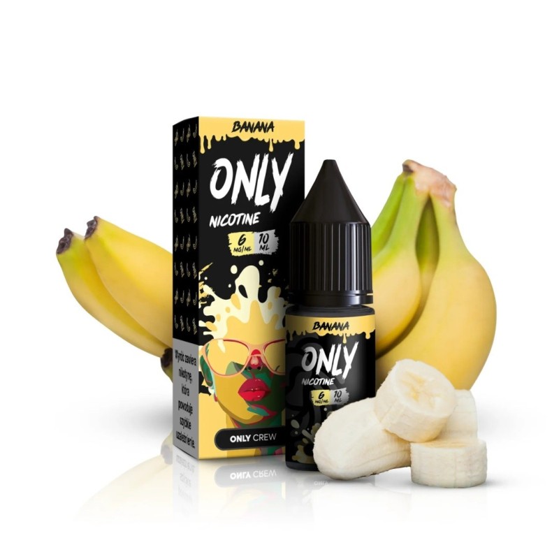 Liquid Only Nicotine 10ml - Banana 6mg (A25) | Eliq Vapoteur