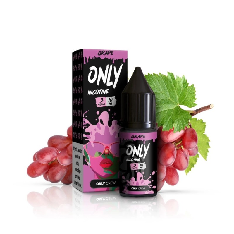 Liquid Only Nicotine 10ml - Grape 3mg (A25) | Eliq Vapoteur