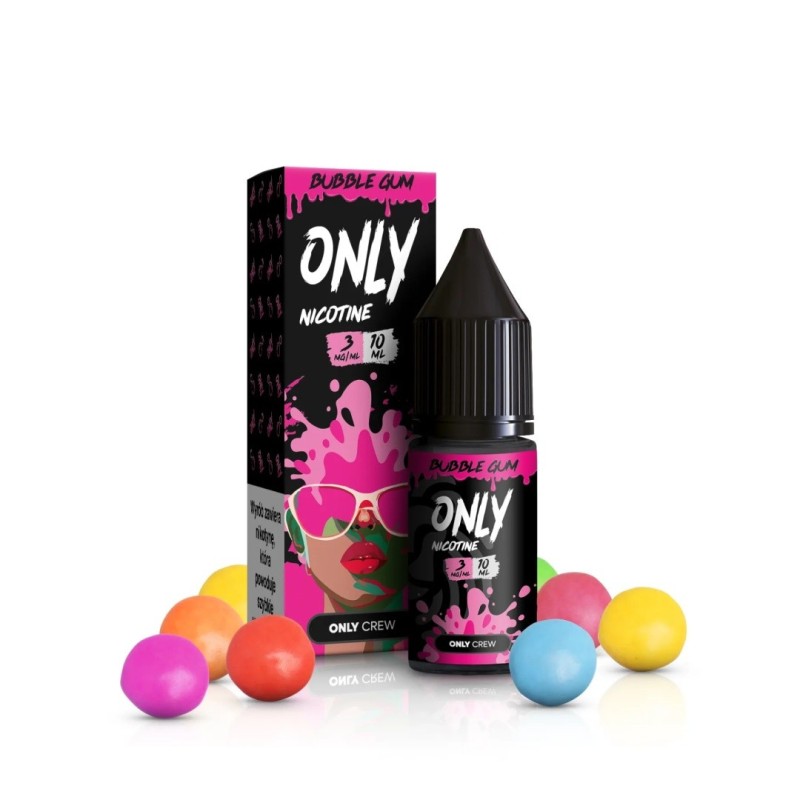 Liquid Only Nicotine 10ml - Bubble Gum 3mg (A25) | Eliq Vapoteur