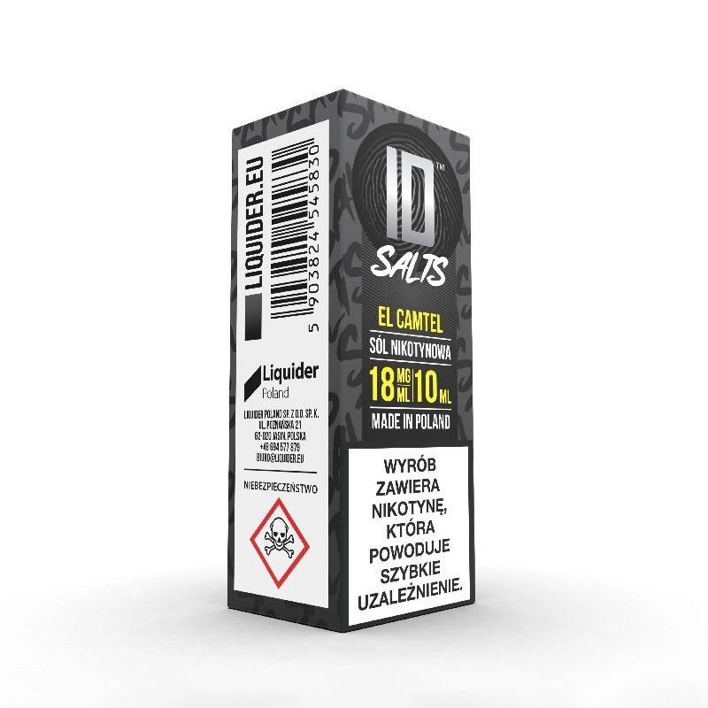 Liquid ID Sel - 10ml Camtel 18mg (A25) | Eliq Vapoteur