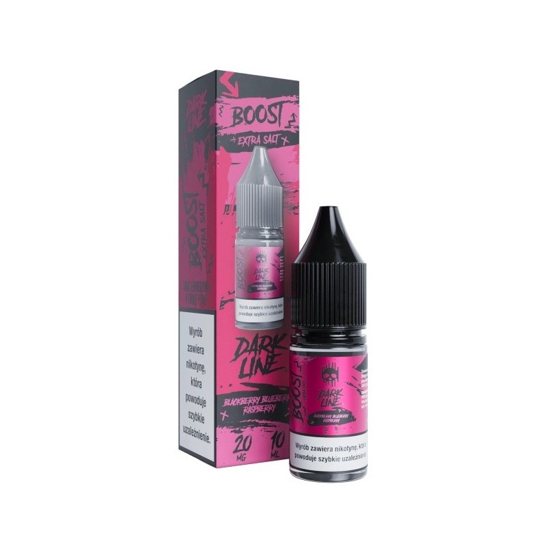 Liquid Dark Line Boost Salt 10ml - Blackberry Blueberry Raspberry 20mg (A25) | Eliq Vapoteur