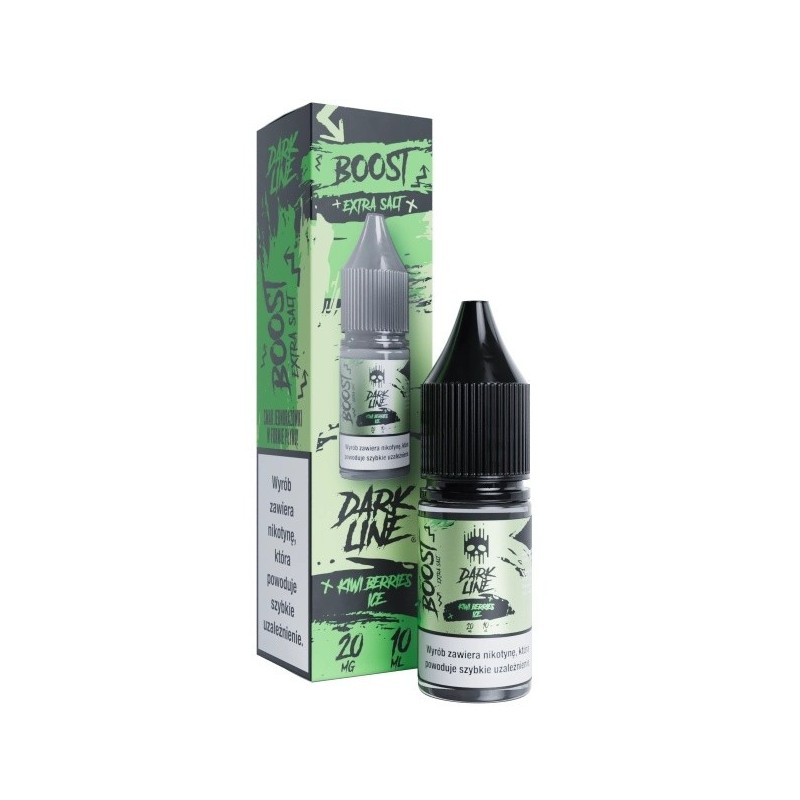 Liquid Dark Line Boost Salt 10ml - Kiwi Berries Ice 20mg (A25) | Eliq Vapoteur