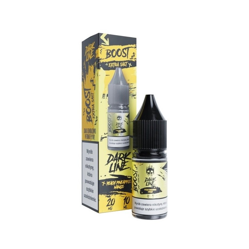 Liquid Dark Line Boost Salt 10ml - Pêche Ananas Mangue 20mg (A25) | Eliq Vapoteur