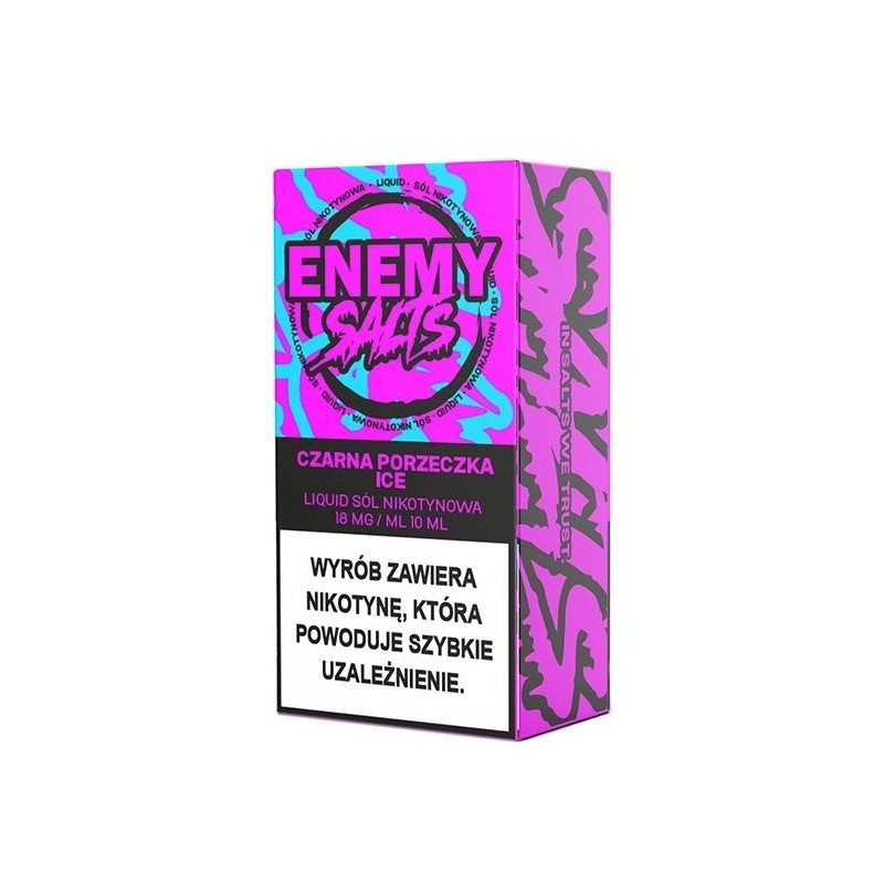 Liquid Enemy Salts - Czarna Porzeczka Ice 18mg (A25) | Eliq Vapoteur