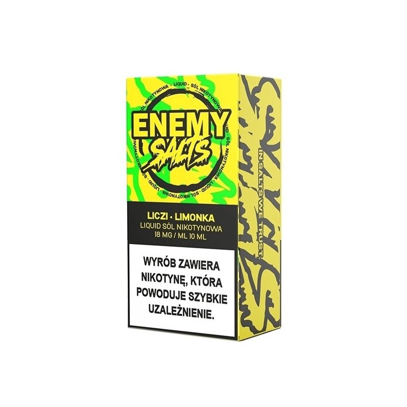 Liquid Enemy Salts - Liczi Limonka 18mg (A25) | Eliq Vapoteur