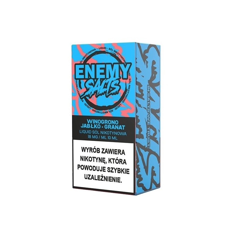 Liquid Enemy Salts - Winogrono Jabłko Granat 18mg (A25) | Eliq Vapoteur