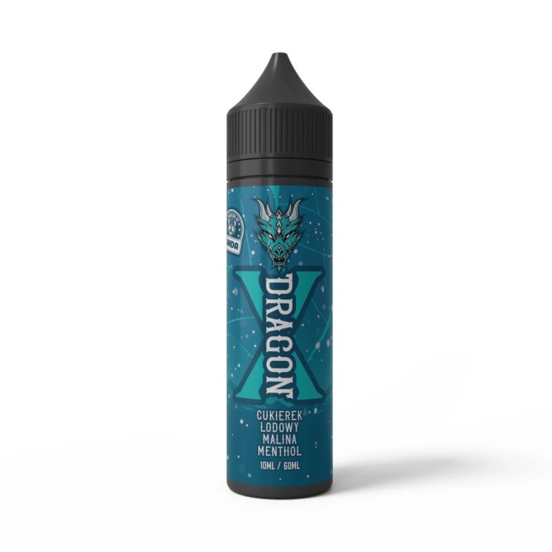 Longfill Dragon X Panda Eksperyment 10/60ml - Cukierek Lodowy Malina Menthol (A25) | Eliq Vapoteur