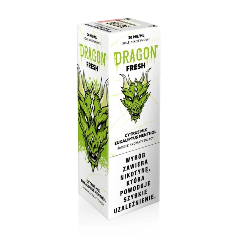 Liquid Dragon Fresh Salt - Mélange d'agrumes Eucalyptus Menthol 20mg (A25) | Eliq Vapoteur
