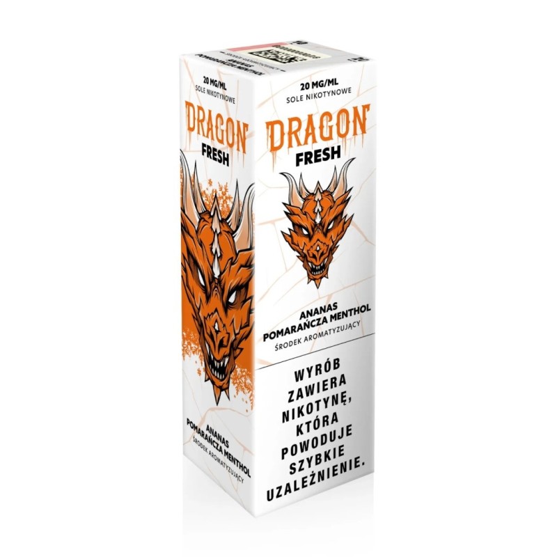 Liquid Dragon Fresh Salt - Orange Ananas Menthol 20mg (A25) | Eliq Vapoteur