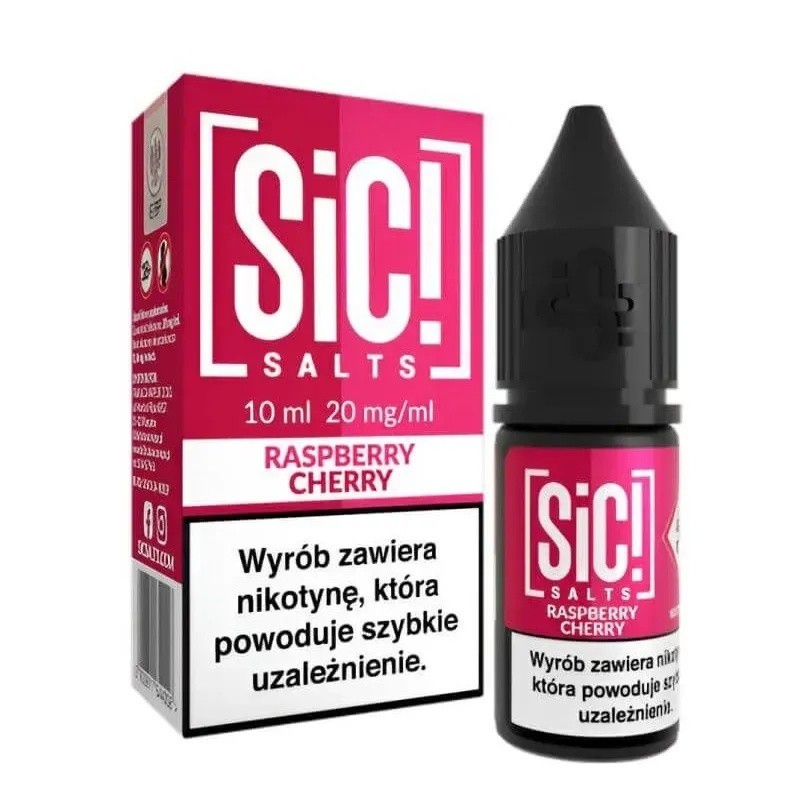 Liquid Sic Salts 10ml - Raspberry Cherry 20mg (A25) | Eliq Vapoteur