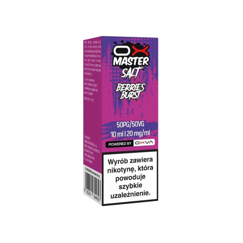 Liquid OXVA OX Master Salt - Berries Burst 20mg (A25) | Eliq Vapoteur