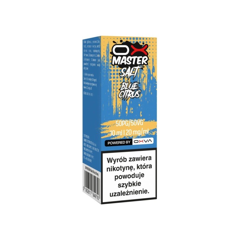Liquid OXVA OX Master Salt - Blue Citrus 20mg (A25) | Eliq Vapoteur