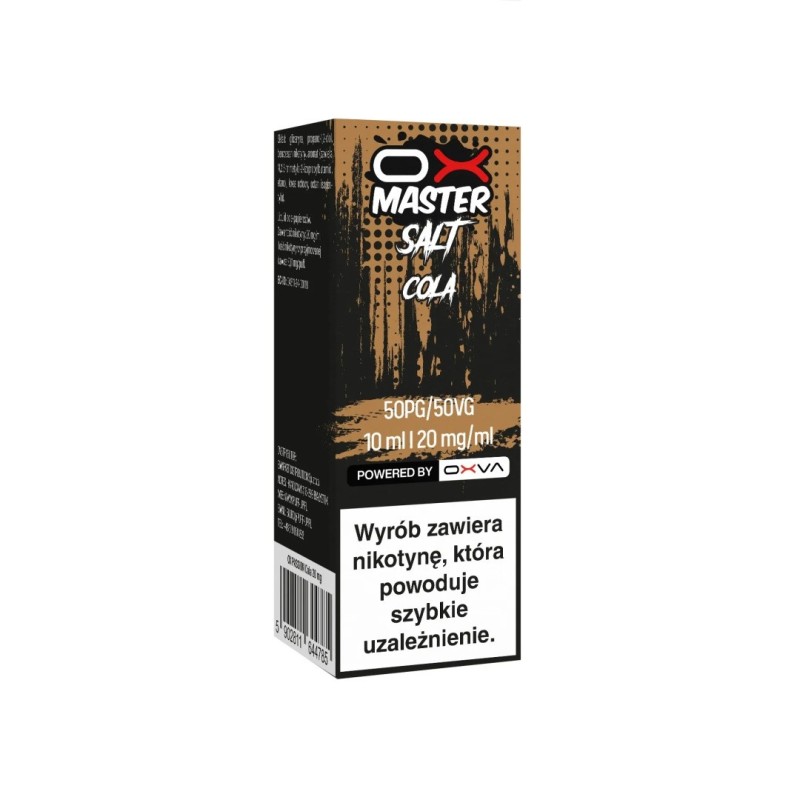 Liquid OXVA OX Master Salt - Cola 20mg (A25) | Eliq Vapoteur