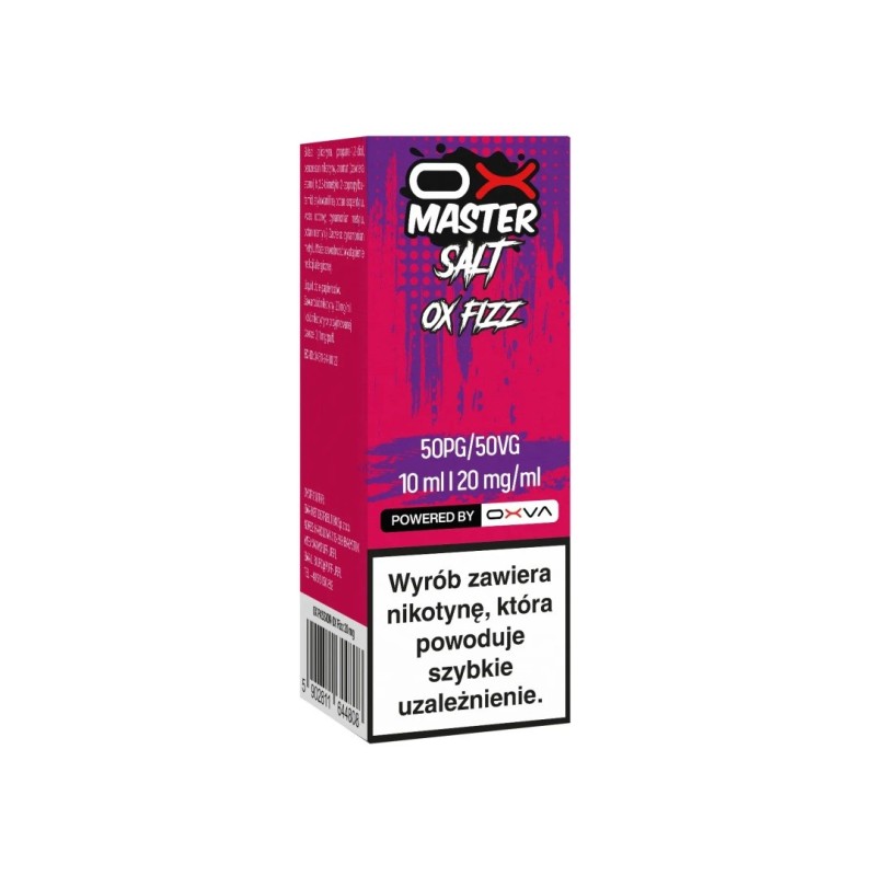 Liquid OXVA OX Master Salt - OX Fizz 20mg (A25) | Eliq Vapoteur