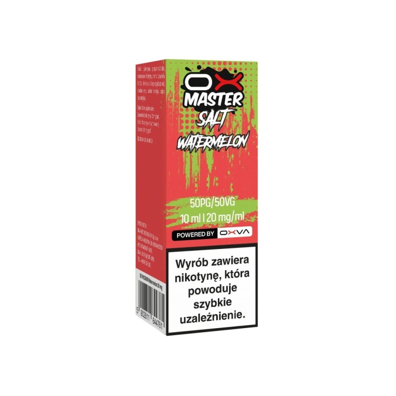 Liquid OXVA OX Master Salt - Watermelon 20mg (A25) | Eliq Vapoteur