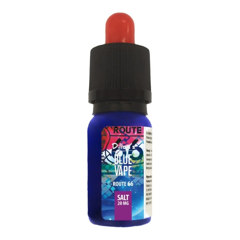 Liquid Dillon's Blue Vape Salt - Route 66 20mg (A25) | Eliq Vapoteur