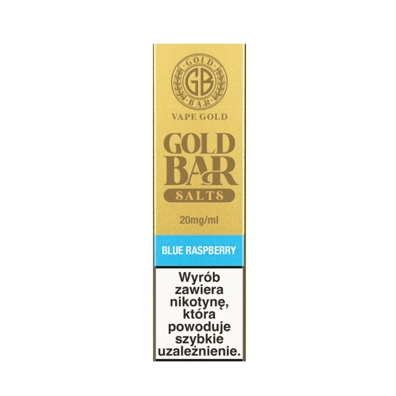Liquid Gold Bar Salts - Blue Raspberry 20mg | Eliq Vapoteur