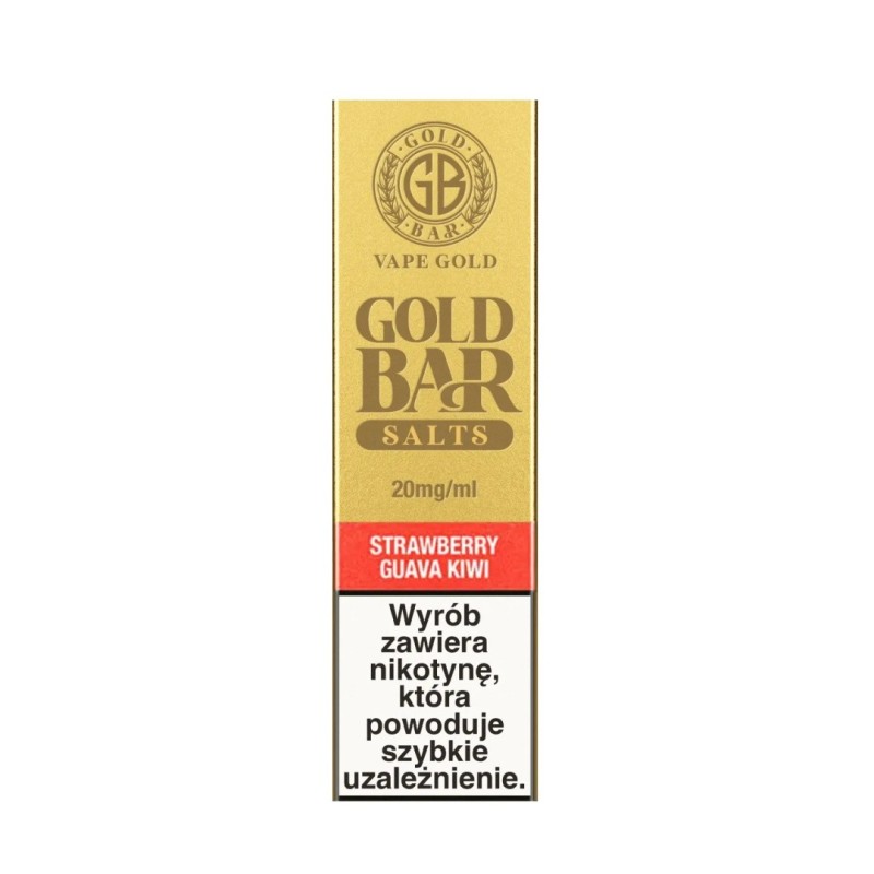 Liquid Gold Bar Salts - Strawberry Guava Kiwi 20mg | Eliq Vapoteur