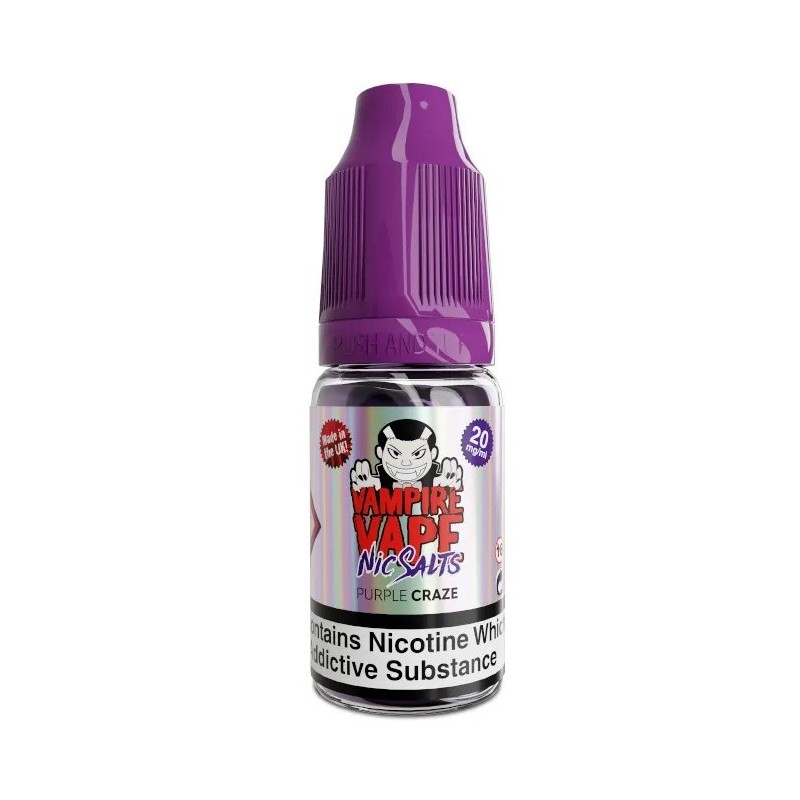 Liquid Vampire Vape Salt - Purple Craze 20mg (A25) | Eliq Vapoteur