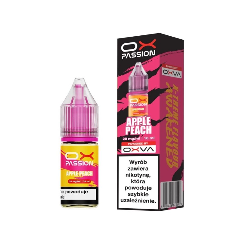Liquid OXVA OX Passion Salt - Pomme Pêche 20mg (A25) | Eliq Vapoteur