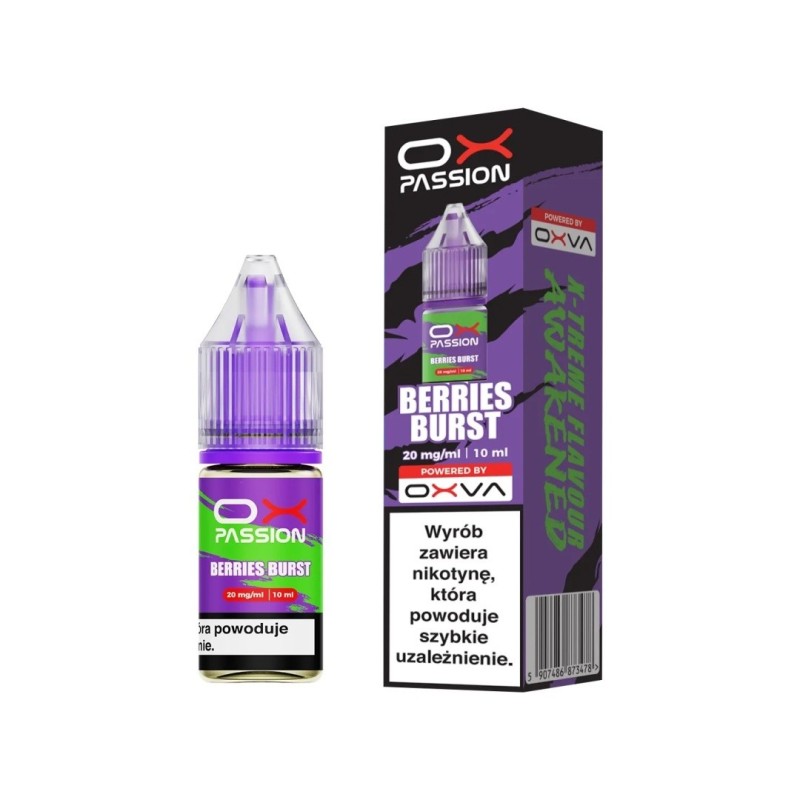 Liquid OXVA OX Passion Salt - Berries Burst 20mg (A25) | Eliq Vapoteur