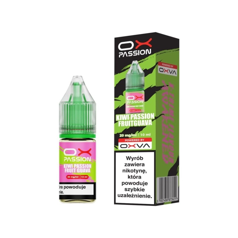 Liquid OXVA OX Passion Salt - Kiwi Passion Fruit Guava 20mg (A25) | Eliq Vapoteur