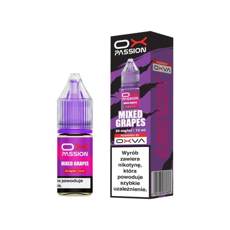 Liquide OXVA OX Passion Salt - Raisins mélangés 20mg (A25) | Eliq Vapoteur