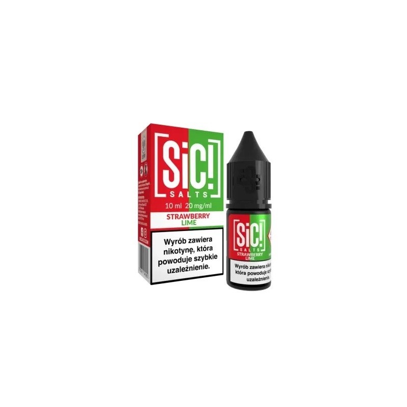 Liquid Sic Salts 10ml - Strawberry Lime 20mg (A25) | Eliq Vapoteur