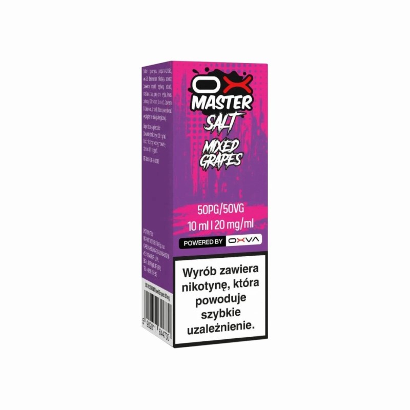 Liquid OXVA OX Master Salt - Mixed Grapes 20mg (A25) | Eliq Vapoteur