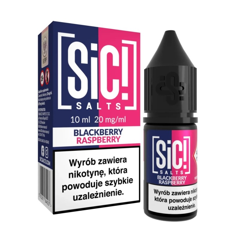 Liquid Sic Salts 10ml - Blackberry Raspberry 20mg (A25) | Eliq Vapoteur