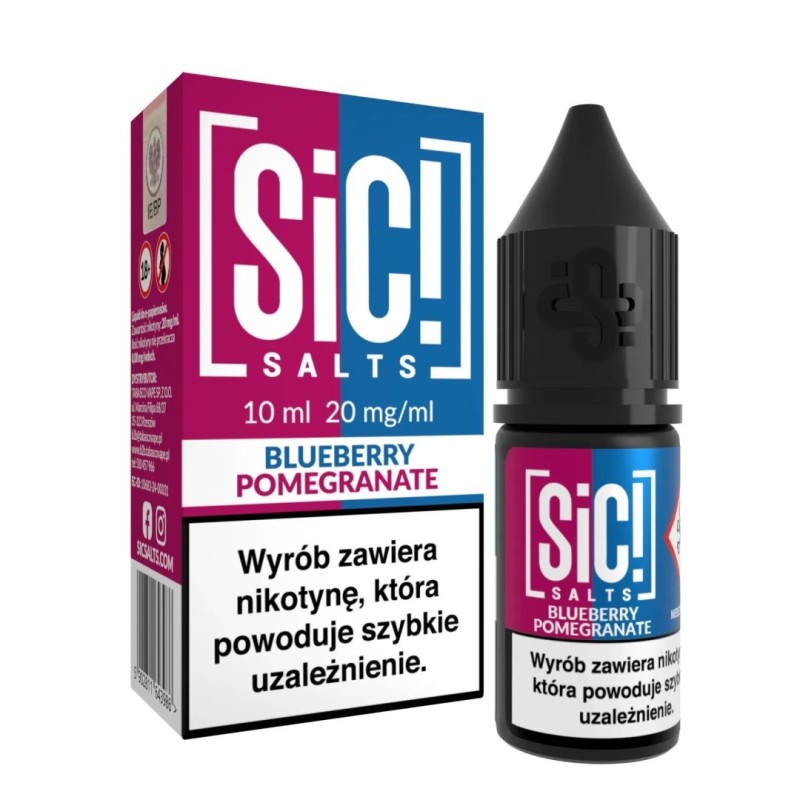 Liquid Sic Salts 10ml - Blueberry Pomegranate 20mg (A25) | Eliq Vapoteur